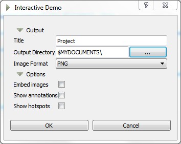 MockupUI - Export presentation dialog