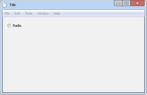 MockupUI - Radio button widget