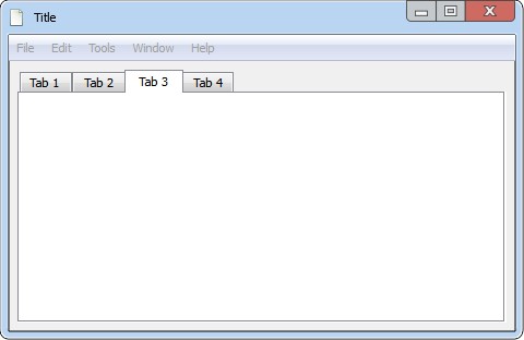 MockupUI - Tab widget