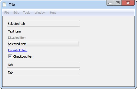 MockupUI - Tool box widget